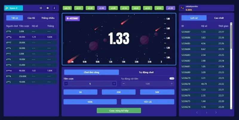 Mẹo chơi Space X tại Go88 để thắng lớn